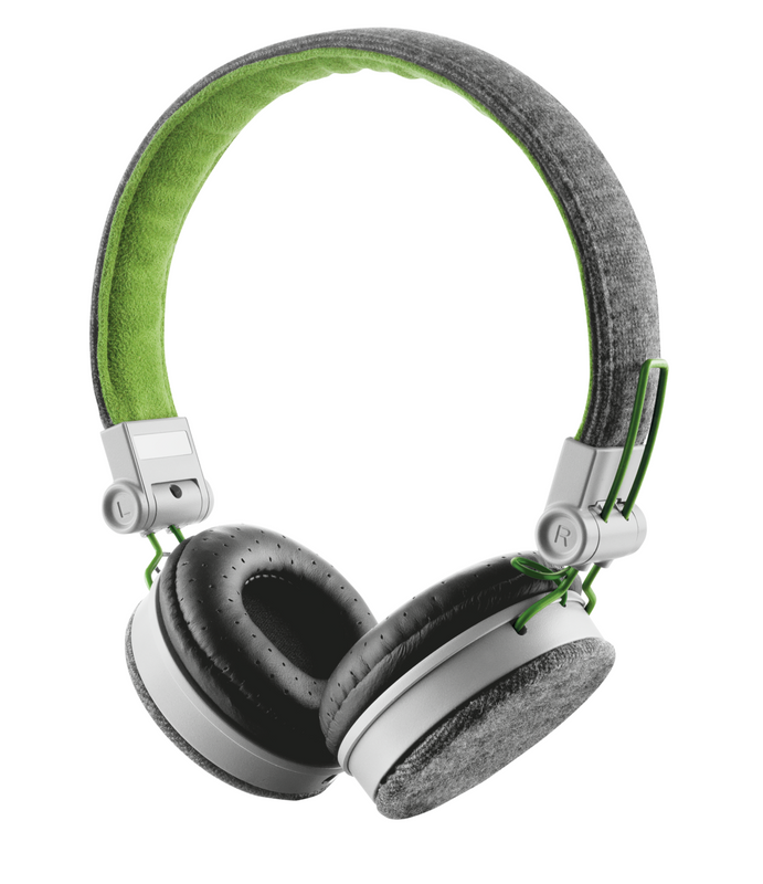 Fyber Headphones - grey/green-Visual