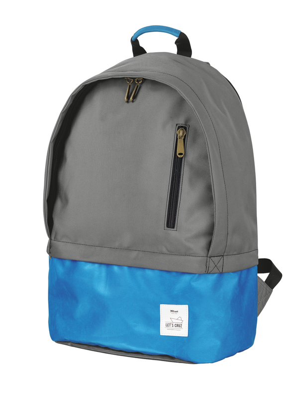 Cruz Backpack for 16" laptops - grey/blue-Visual