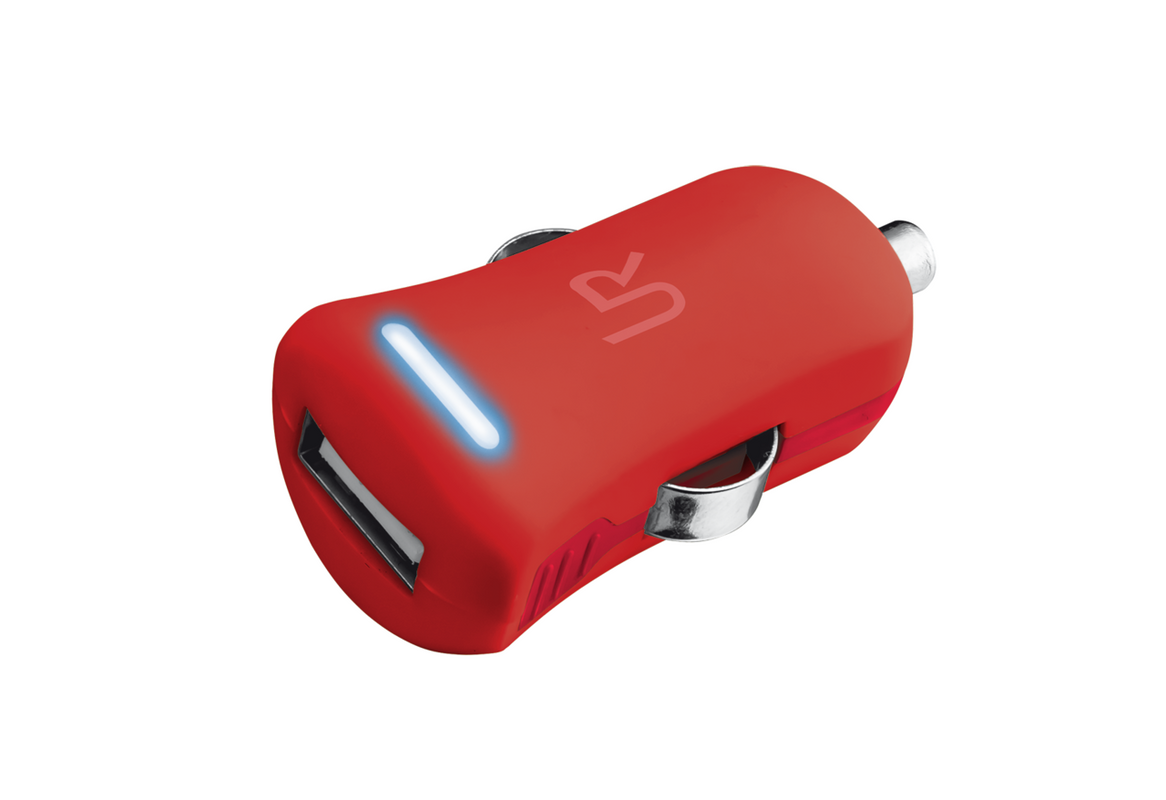5W Car Charger - red-Visual