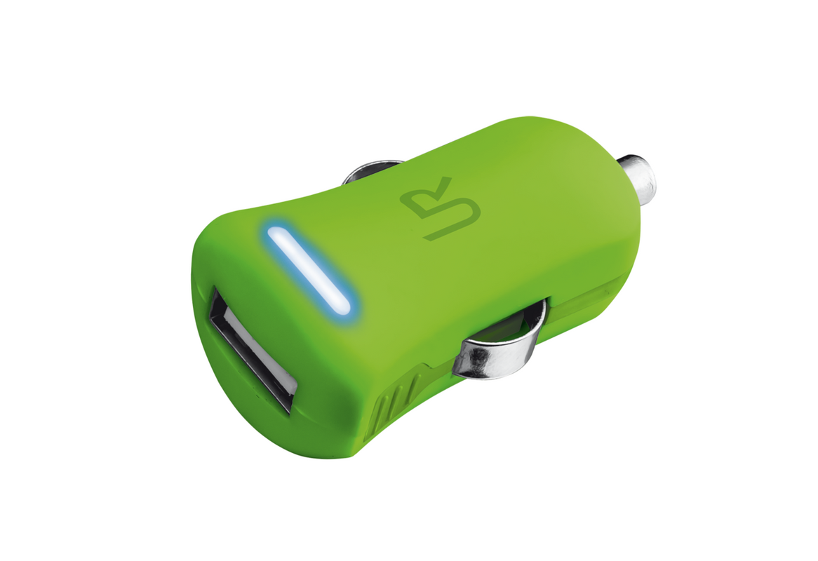 5W Car Charger - lime green-Visual