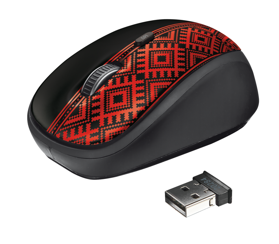 Yvi Wireless Mouse - Ukrainian style - block-Visual