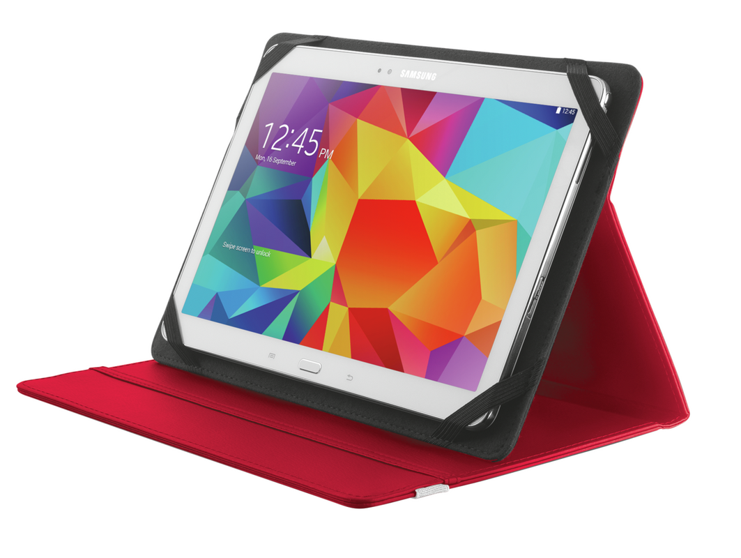 Primo Folio Case with Stand for 10" tablets - red-Visual