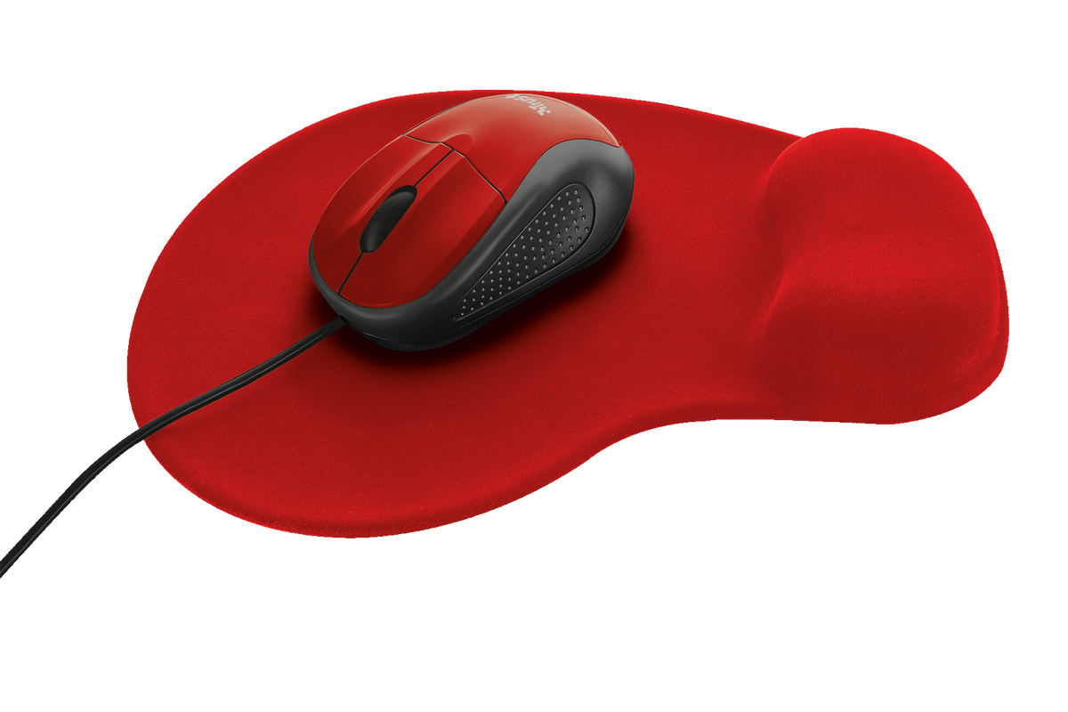 Primo Mouse with mouse pad - red-Visual
