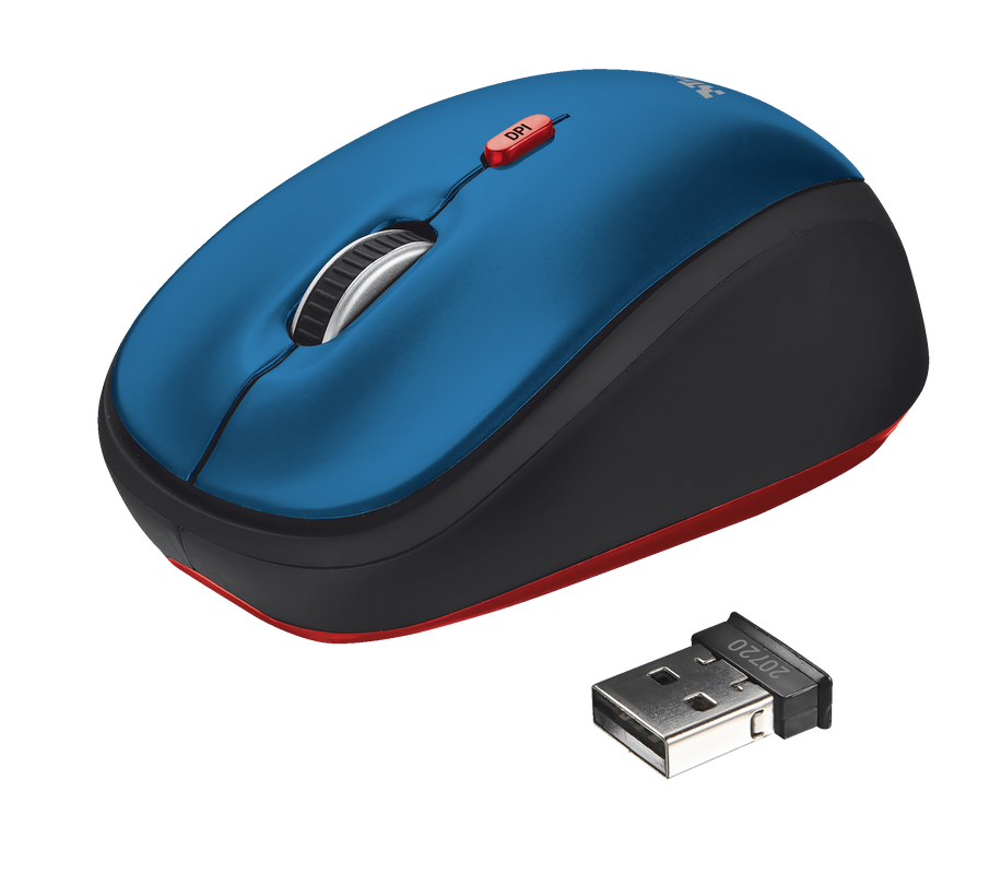 WMS-112 Wireless Mouse - blue-Visual