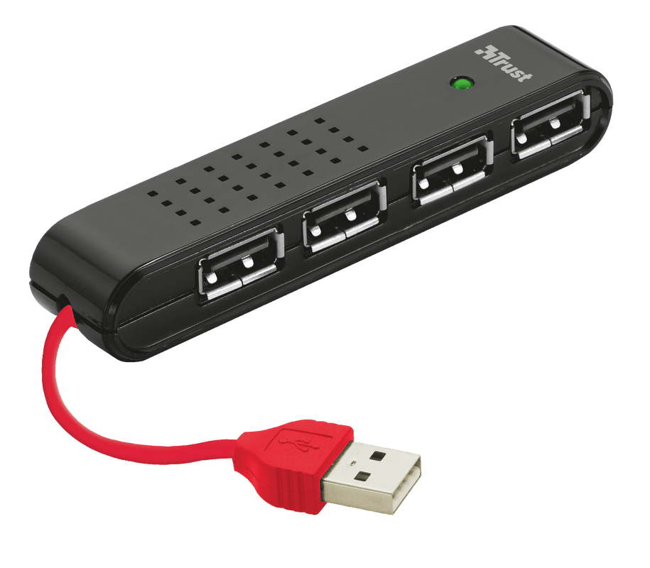 UHB-204 4 Port USB 2.0 Mini Hub-Visual