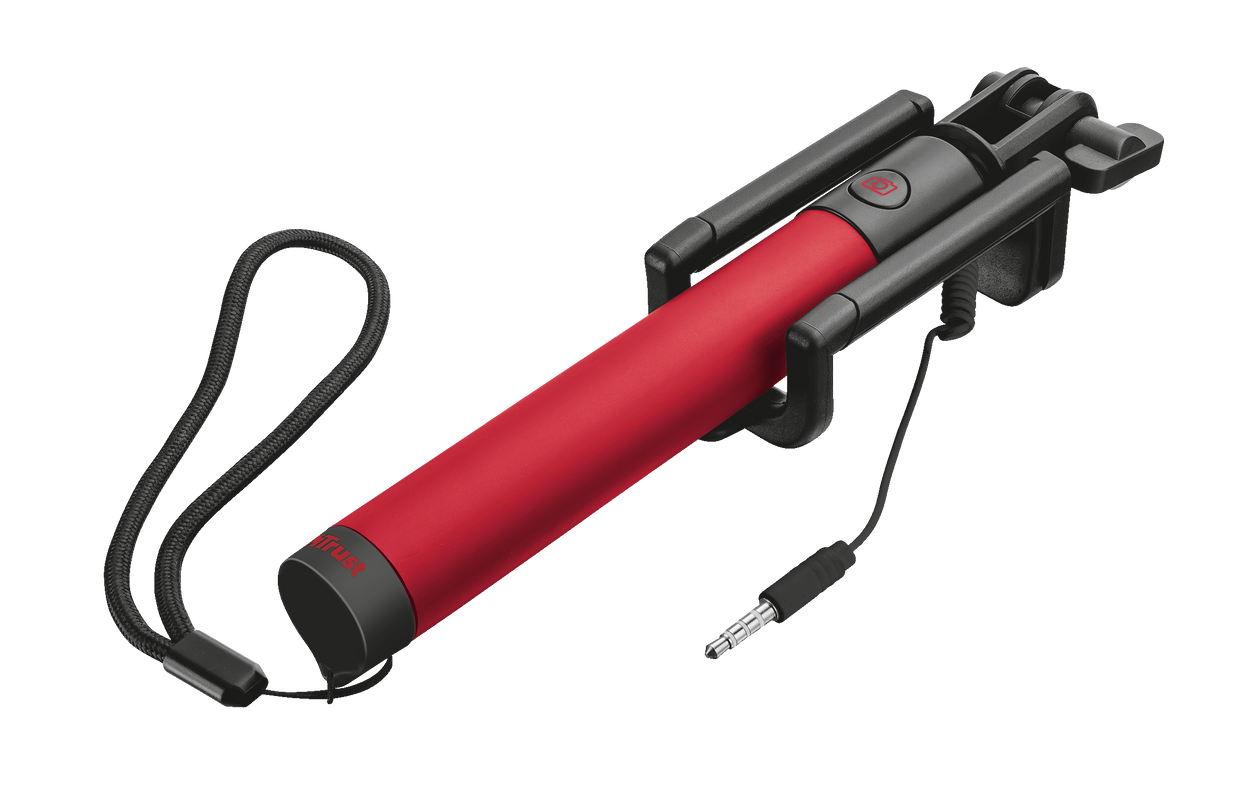 Foldable Selfie Stick - red-Visual