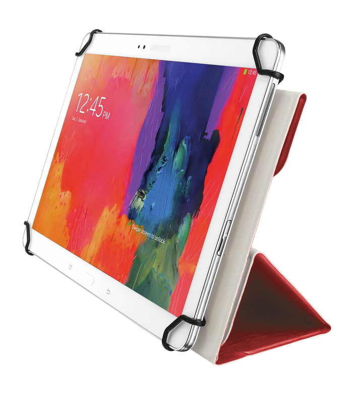Aexxo Universal Folio Case for 10.1" tablets - red-Visual