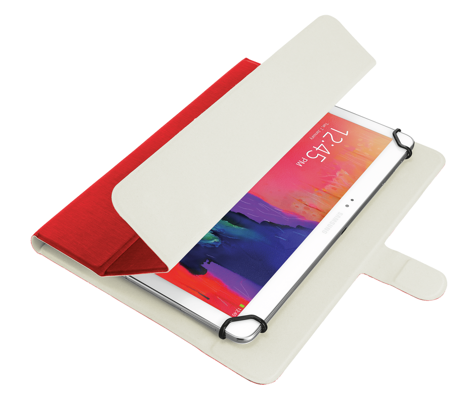 Aexxo Universal Folio Case for 10.1" tablets - red-Visual