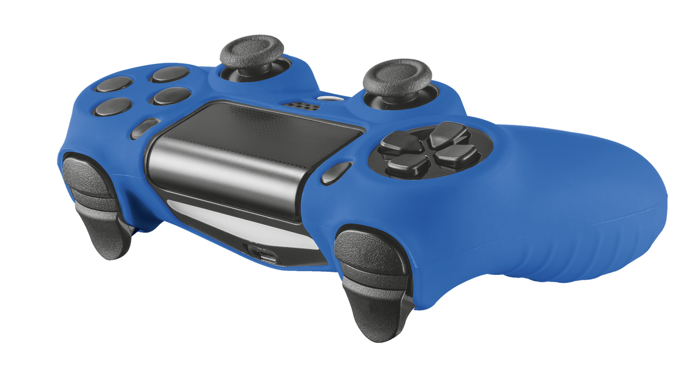 GXT 744B Rubber Skin for PS4 controllers - blue-Visual