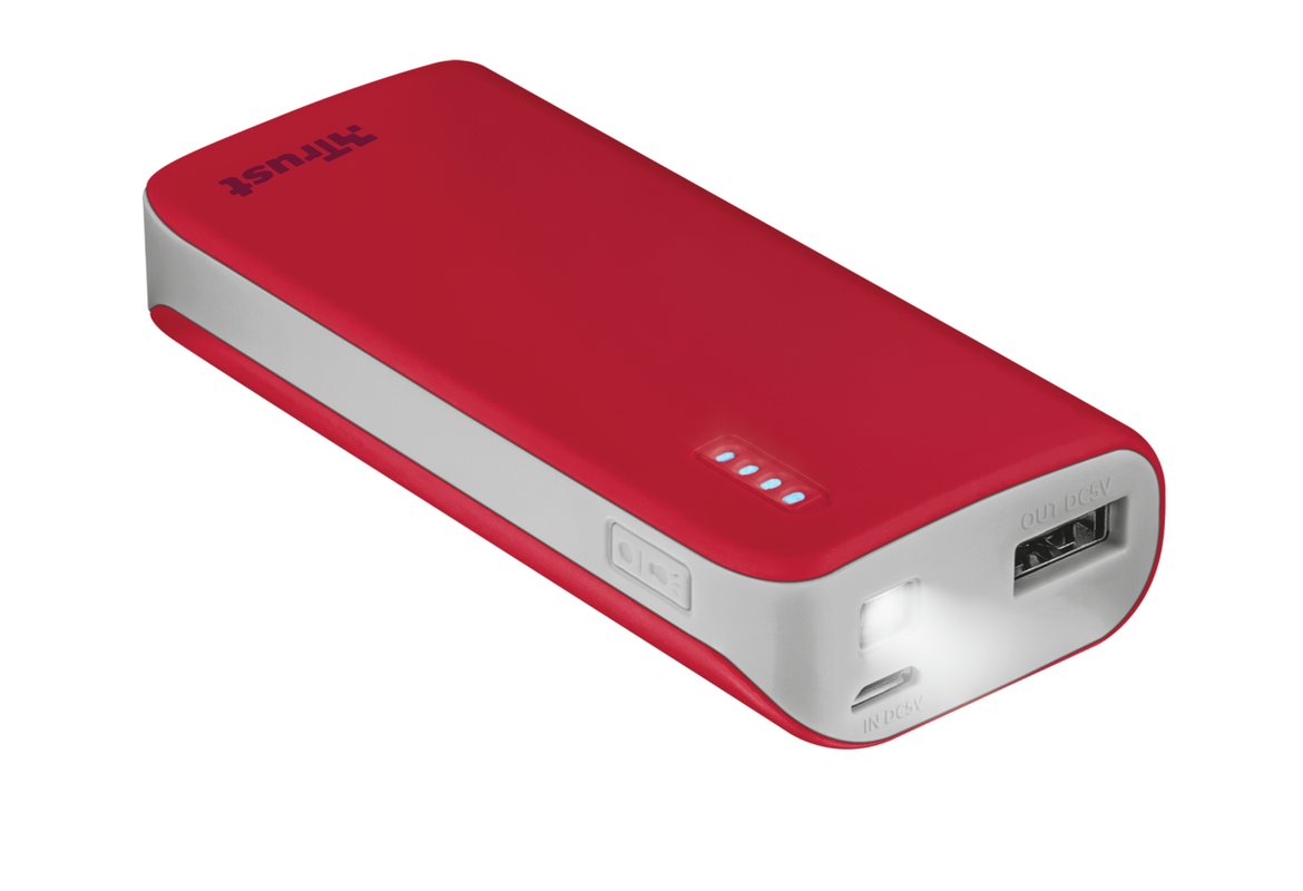 Primo Powerbank 4400 mAh - red-Visual