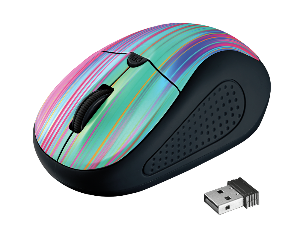 Primo Wireless Mouse - black rainbow-Visual