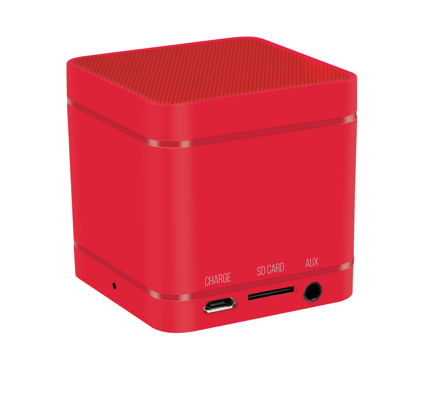 Kubo Wireless Bluetooth Speaker - red-Visual