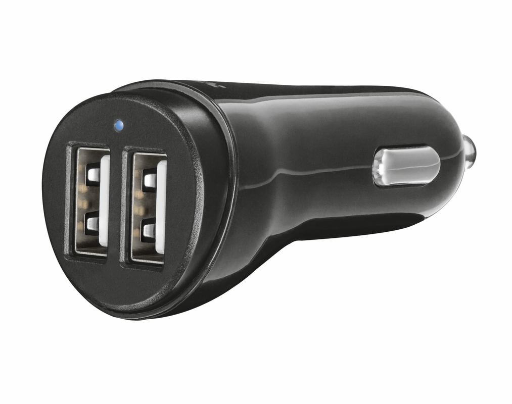 2x12W Fast Dual USB Car Charger for phones & tablets-Visual