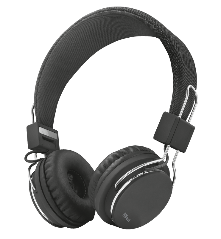 Ziva Foldable Headphones for smartphone and tablet - black-Visual