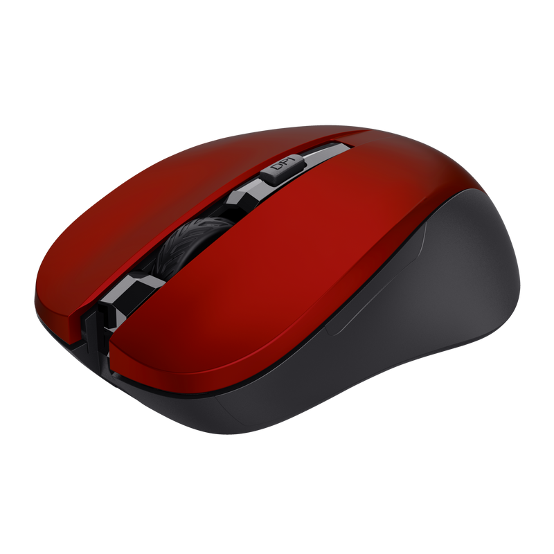 Mydo Silent Click Wireless Mouse - red-Visual