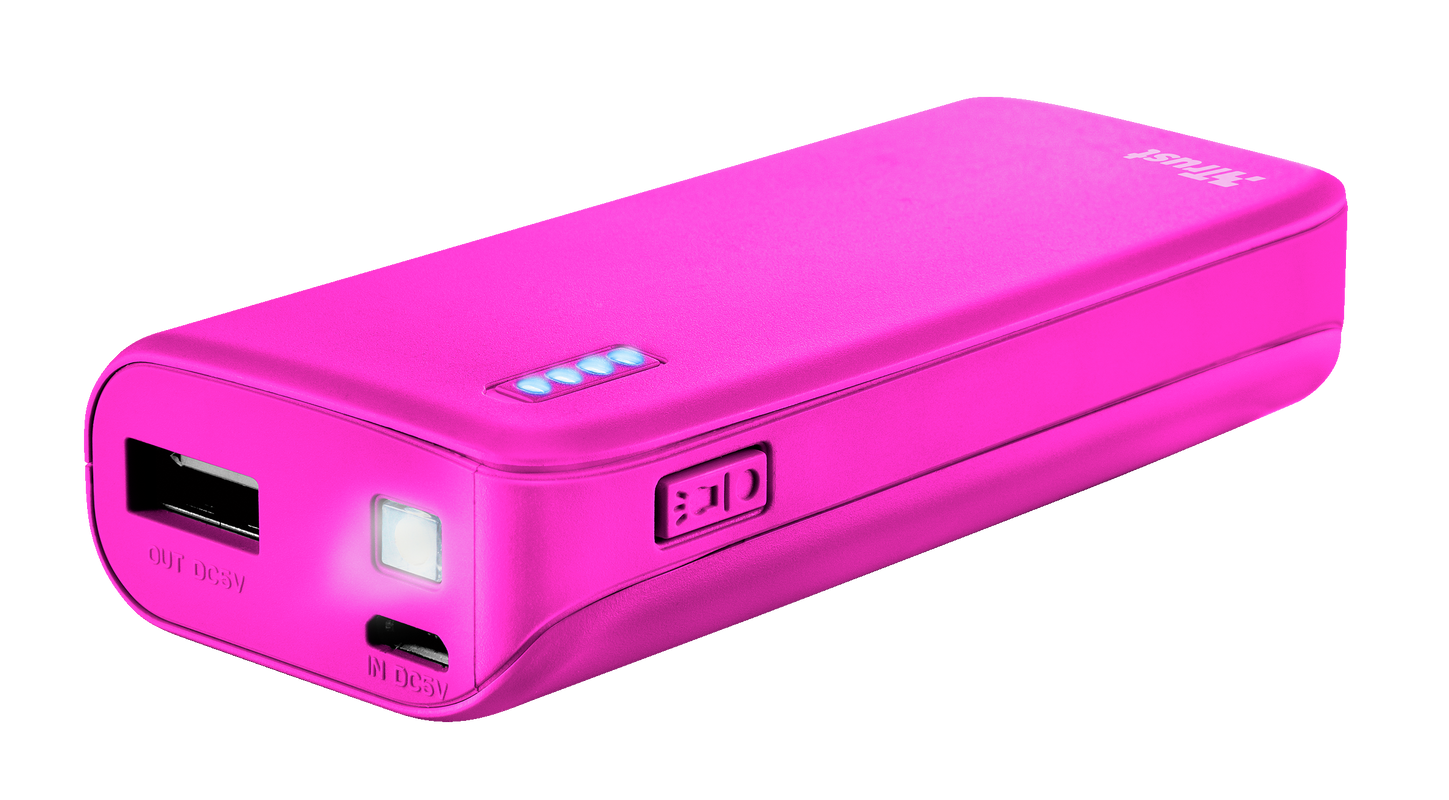 Primo PowerBank 4400 - neon pink-Visual