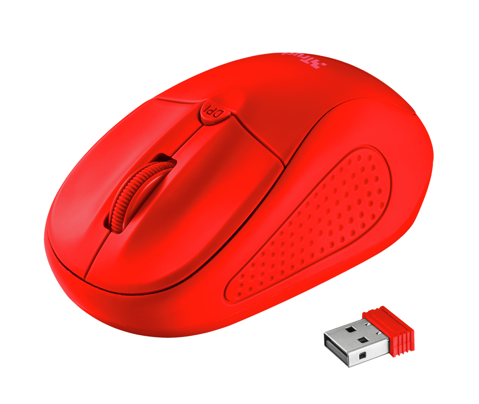 Primo Wireless Mouse - matte red-Visual