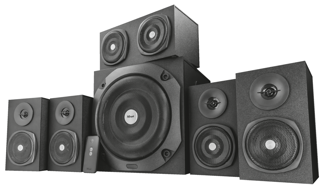 Vigor 5.1 Surround Speaker System - black-Visual