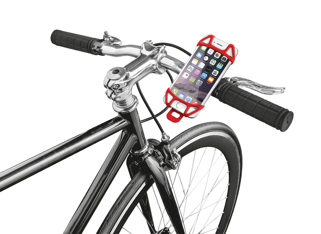 Bari Flexible Phone holder for bikes - red-Visual
