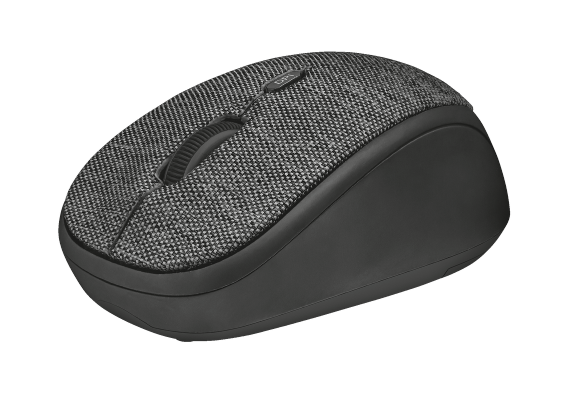 Yvi Fabric Wireless Mouse - black-Visual