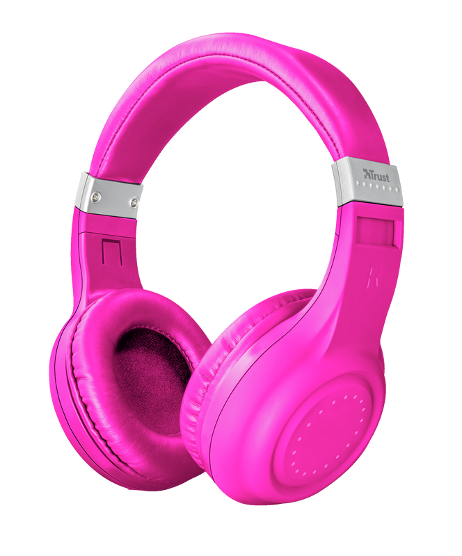 Dura Bluetooth wireless headphones - neon pink-Visual