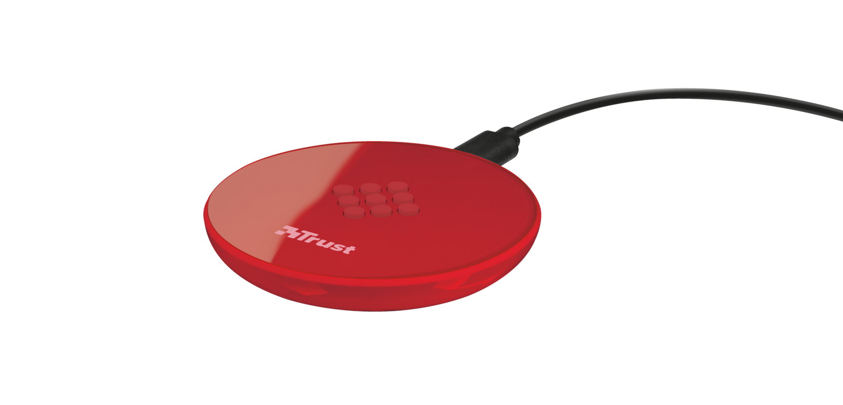 Primo Wireless Charger for smartphones - red-Visual