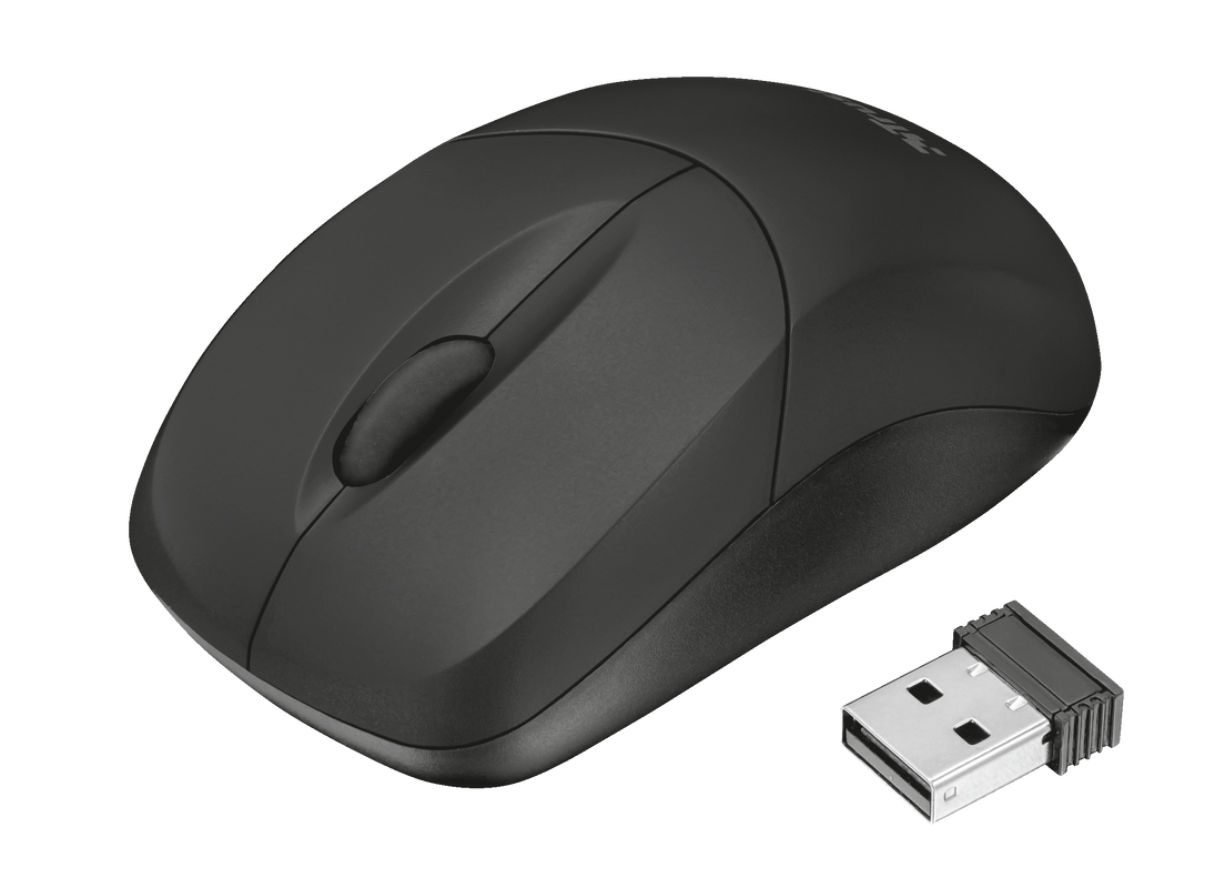 Inu Small Wireless Mouse - black-Visual