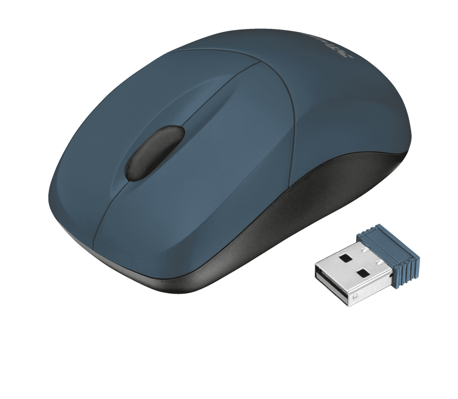Inu Small Wireless Mouse - blue-Visual