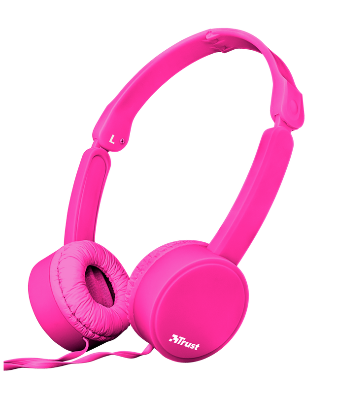 Nano Foldable Headphones - pink-Visual