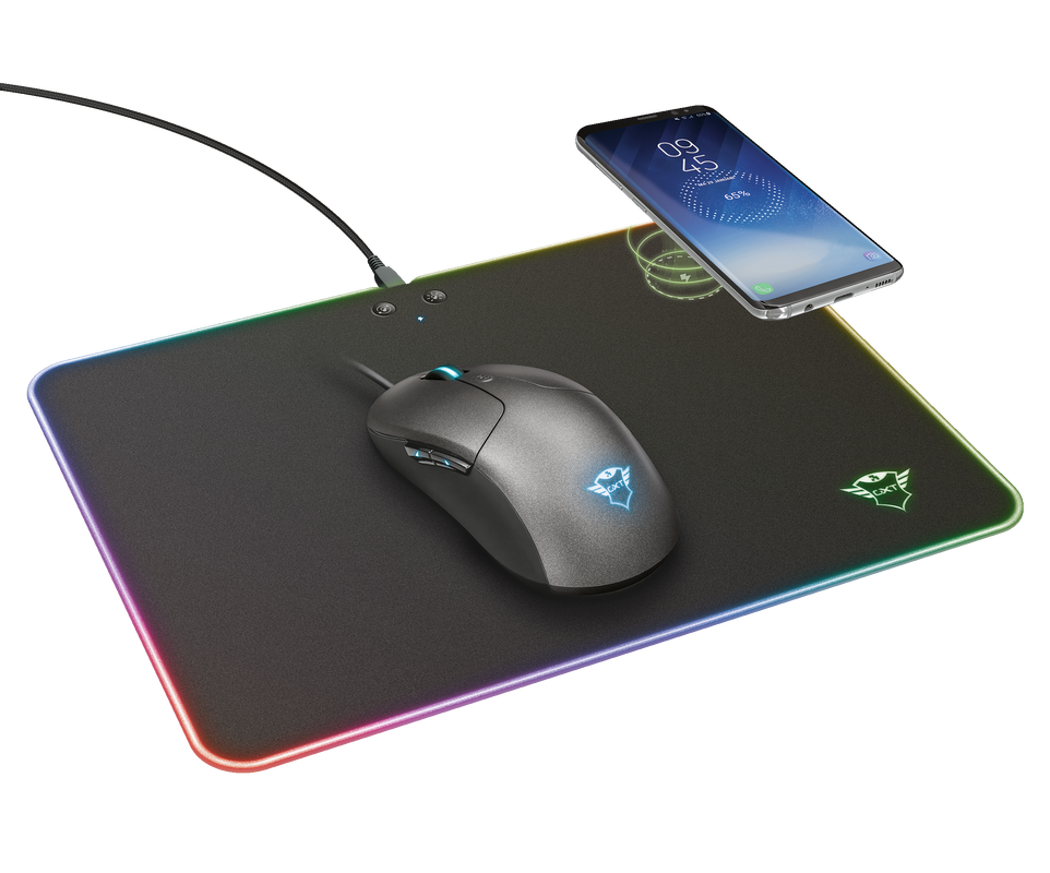 GXT 750 Qlide RGB Gaming Mouse Pad with wireless charging M-Visual