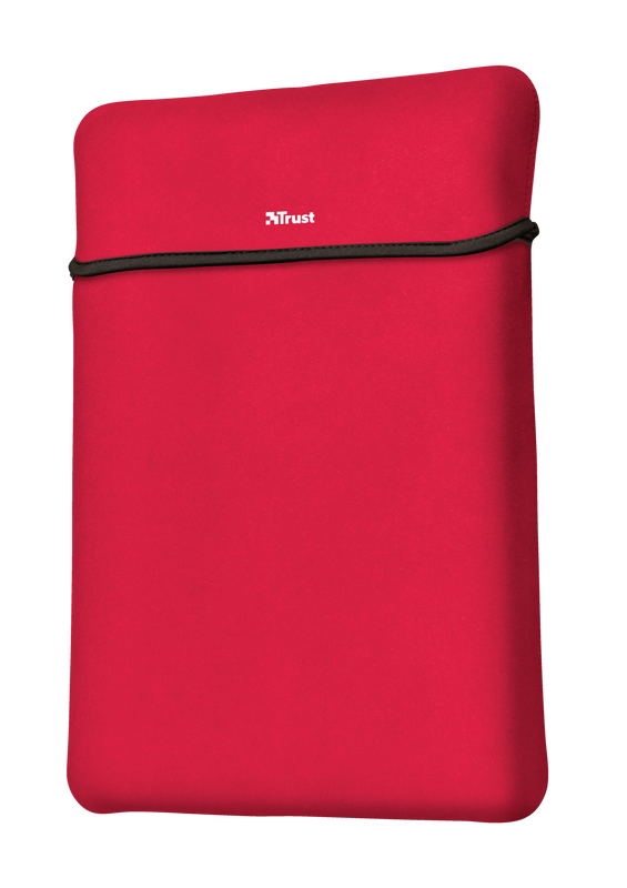 Yvo Reversible Sleeve for 15.6" Laptops with wireless mouse - red-Visual