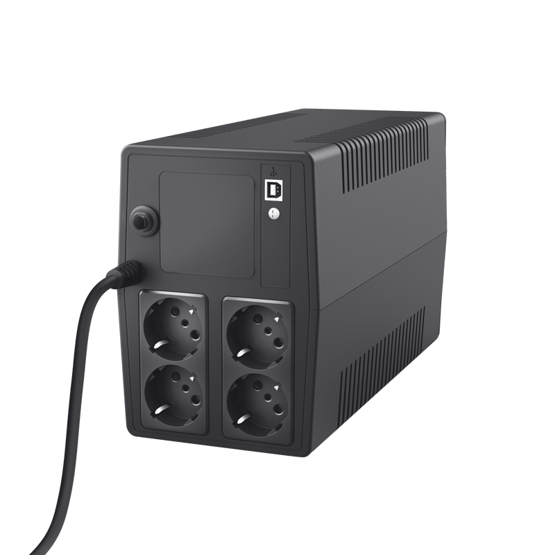 Paxxon 1000VA UPS with 4 standard wall power outlets-Visual
