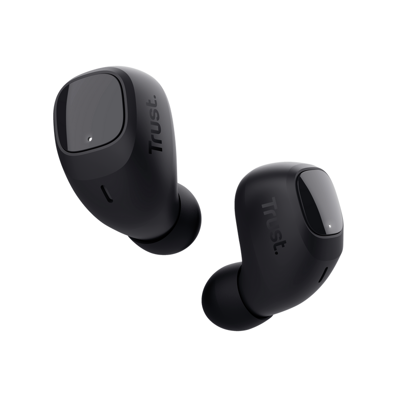 Nika Compact Bluetooth Wireless Earphones - black-Visual