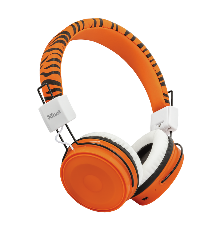 Comi Bluetooth Wireless Kids Headphones - orange-Visual