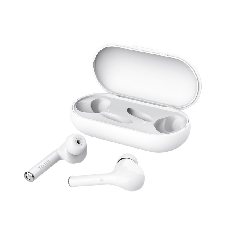 Nika Touch Bluetooth Wireless Earphones - white-Visual