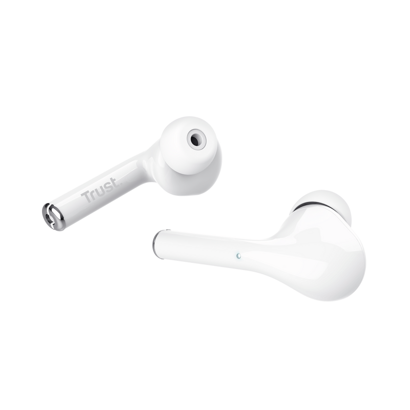 Nika Touch Bluetooth Wireless Earphones - white-Visual