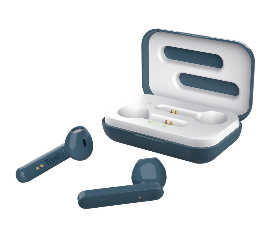 Primo Touch Bluetooth Wireless Earphones - blue-Visual