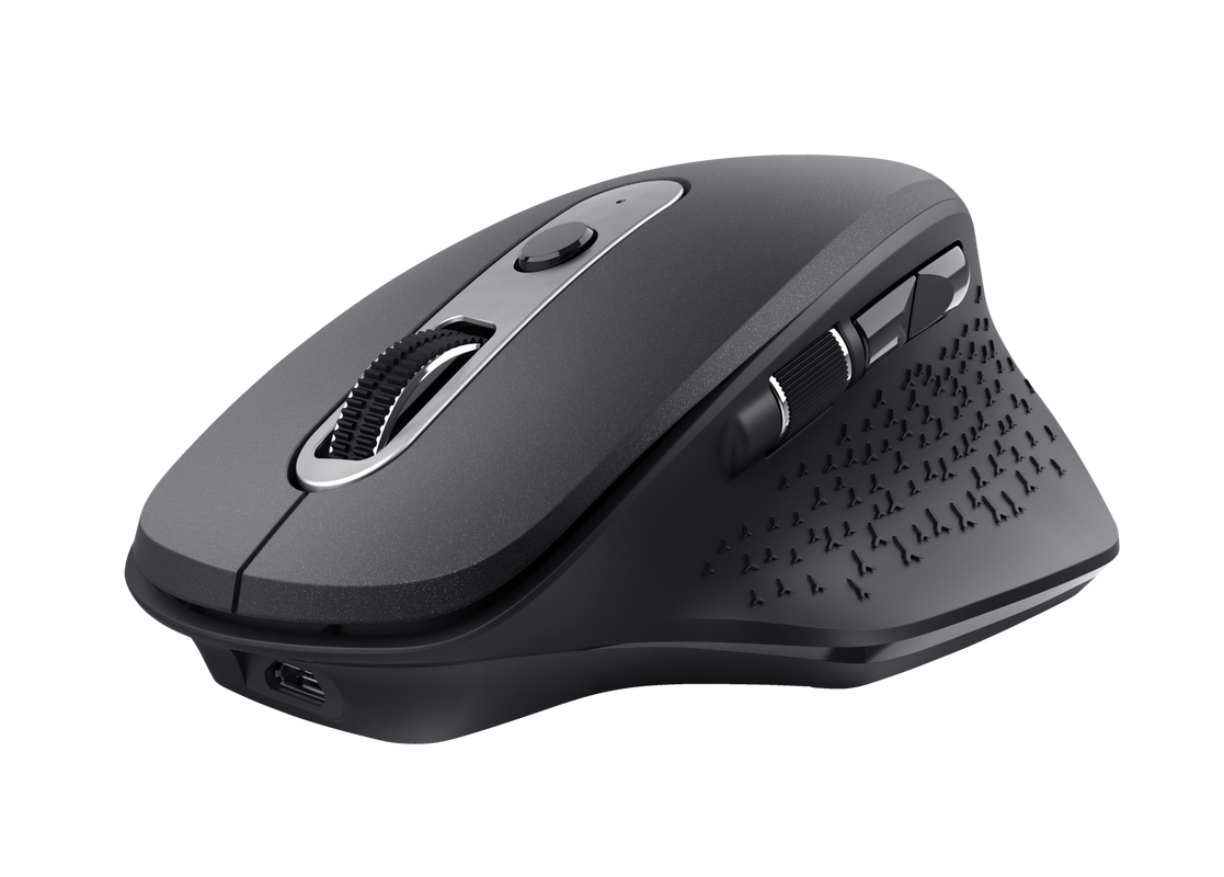 Ozaa Rechargeable Wireless Mouse - black-Visual