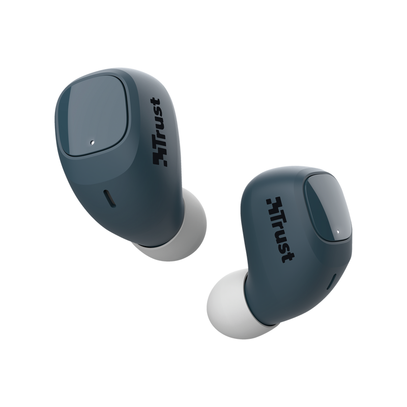 Nika Compact Bluetooth Wireless Earphones - blue-Visual