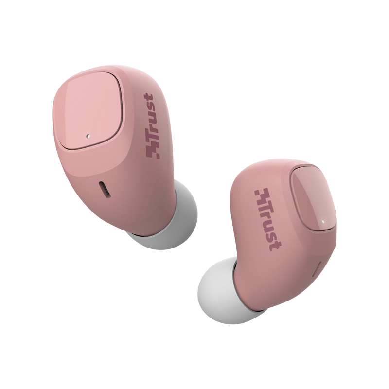Nika Compact Bluetooth Wireless Earphones - pink-Visual