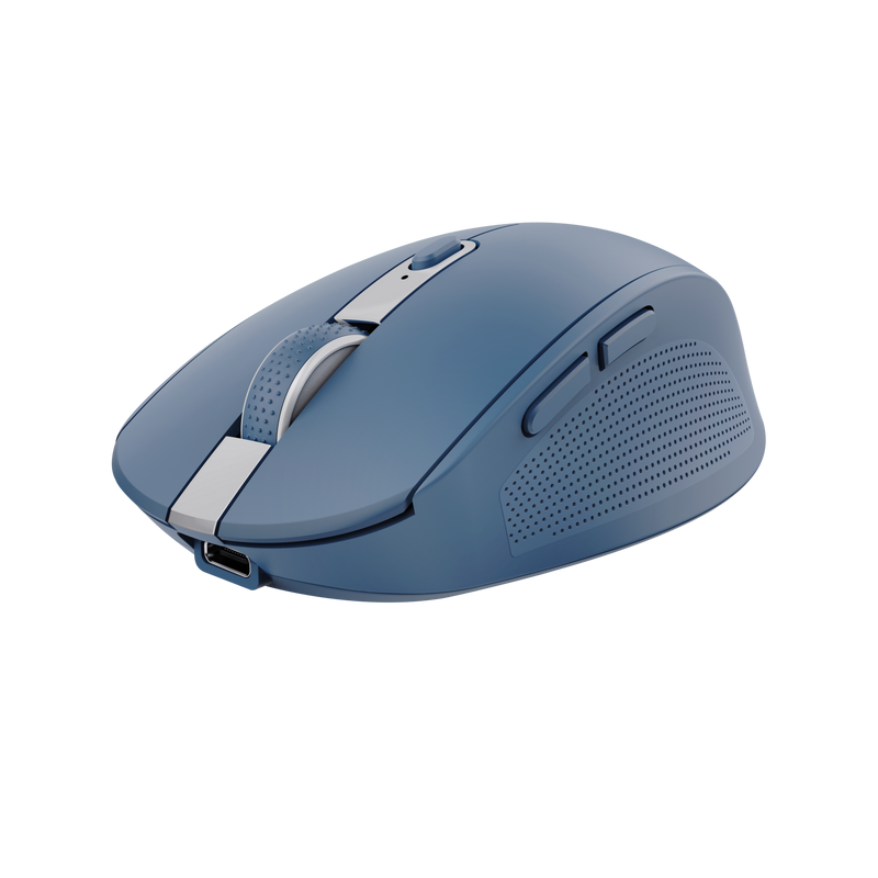 Ozaa Compact Multi-Device Wireless Mouse - Blue-Visual
