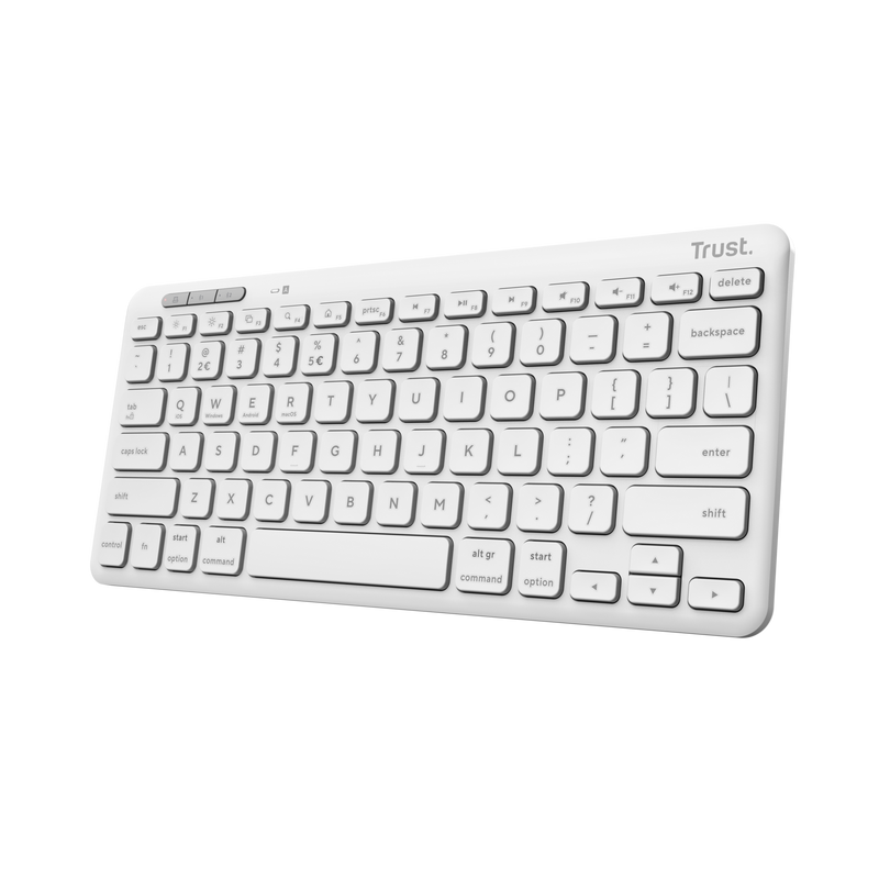 Lyra Compact Wireless Keyboard - White-Visual