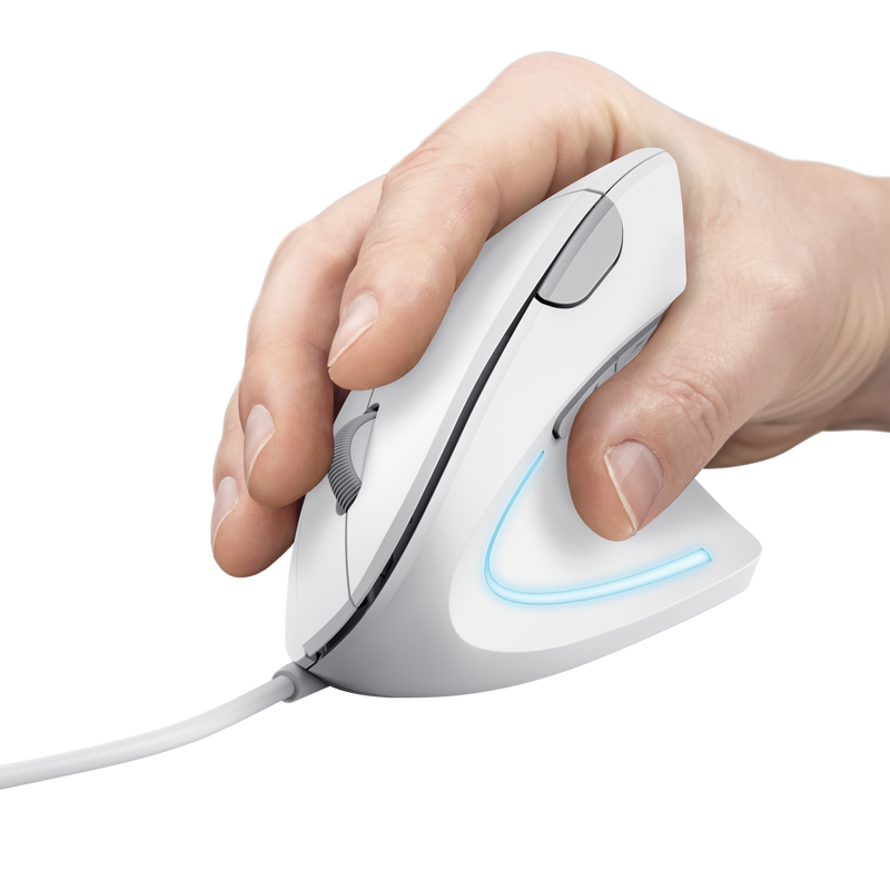 Verto Ergonomic Mouse - White-Visual