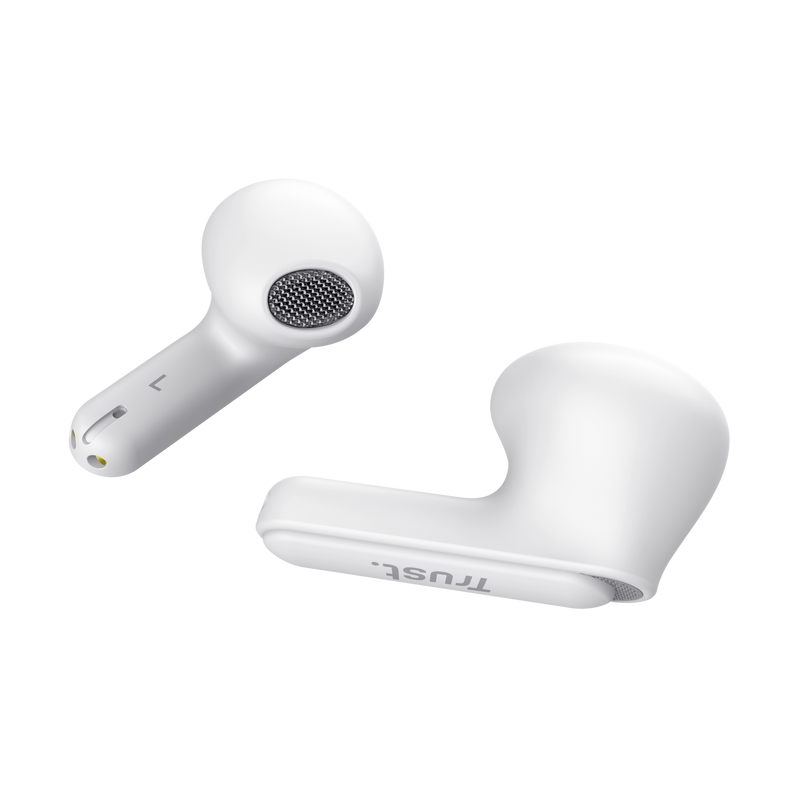 Yavi Bluetooth ENC Earphones - White-Visual