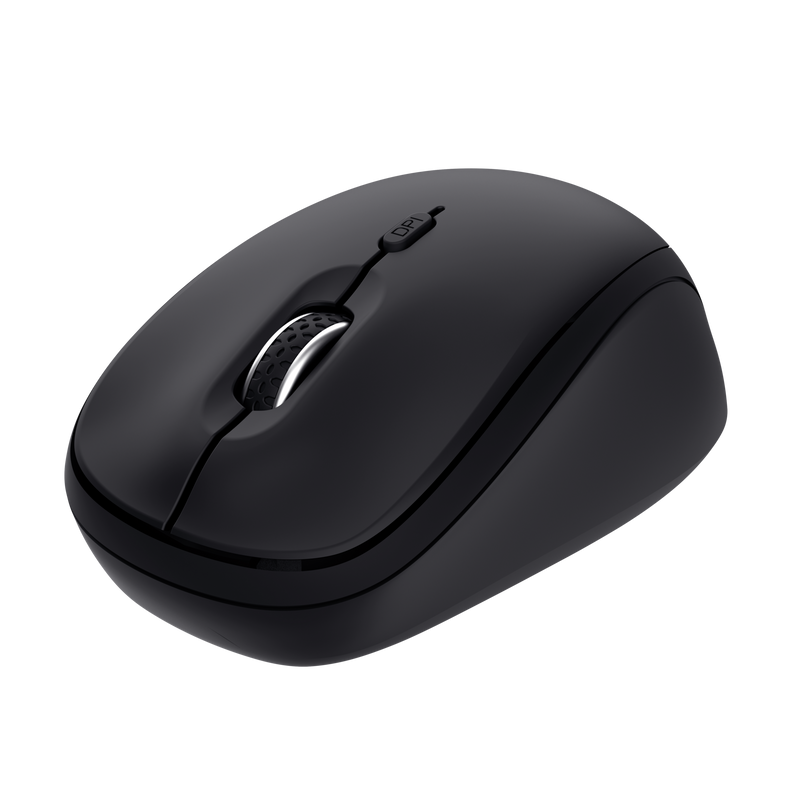 Yvi+ Multi-Device Wireless Mouse - Black-Visual