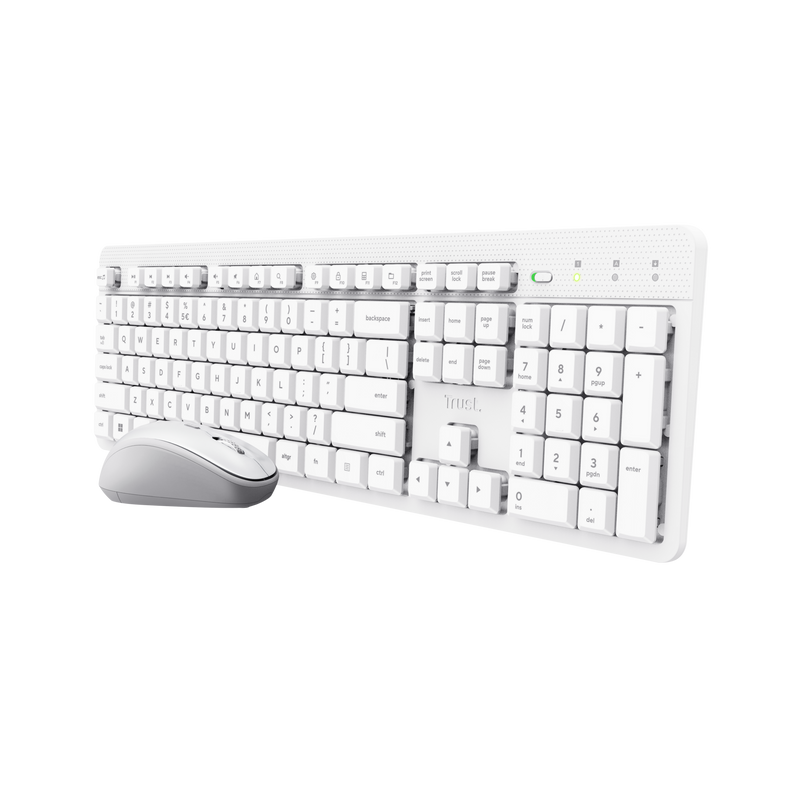 Ody II Wireless Keyboard & Mouse Set - White-Visual