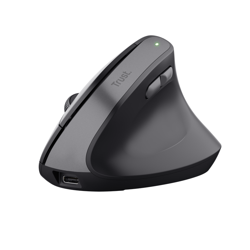 Yuno Wireless Ergonomic Mouse Black-Visual