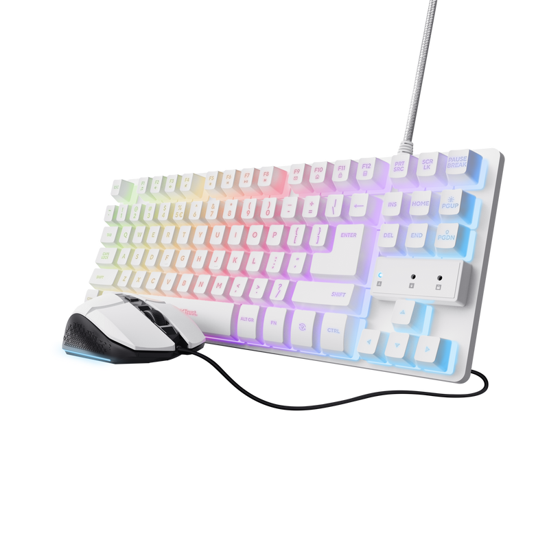 GXT Wired Keyboard & Mouse Combo White US-Visual