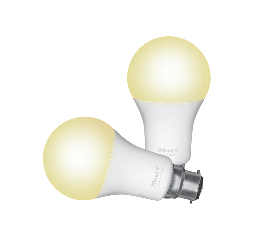 Smart WIFI LED Bulb White Ambience B22 (duo-pack)-Visual