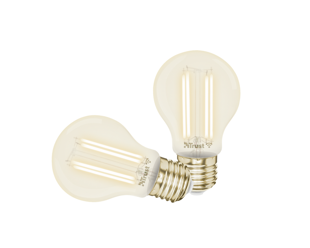 Smart WIFI LED Filament Bulb White Ambience E27 (duo-pack)-Visual
